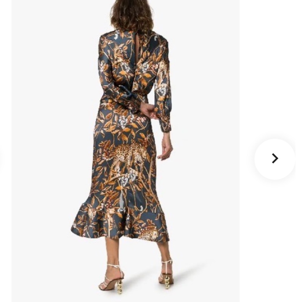 NWOT  Johanna Ortiz Elegant Floral Print Dress - Picture 10 of 16
